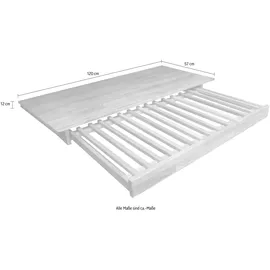 Home Affaire Hosenhalter HOME AFFAIRE "Chamara", beige (natur), B:120cm H:12cm T:57cm, Hosenhalter, Hosenhalter Kleiderbügel, Hosenhalter für Schrank Chamara, aus massivem Eichenholz