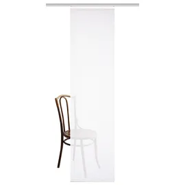 home in green Schiebegardine ROMOLUS 1, Stk. tlg. UNI, BAMBUSOPTIK RECYCELT, PANEELWAGEN, weiß