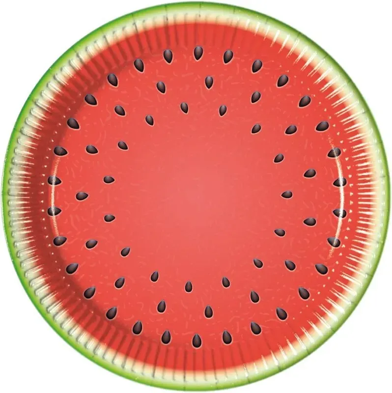8 Teller Wassermelone Sommer Party