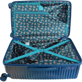 Saxoline Elite Trunk 4-Rollen 77 cm / 105 l blau/silberfarben