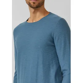s.Oliver Strickpullover mit Flammgarnstruktur Blau 3XL