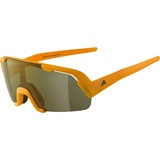 Alpina ROCKET YOUTH Q-LITE - Verspiegelte, Kontrastverstärkende & Beschlagfreie Sport- & Fahrradbrille Mit 100% UV-Schutz Für Kinder, burned-yellow matt, One Size