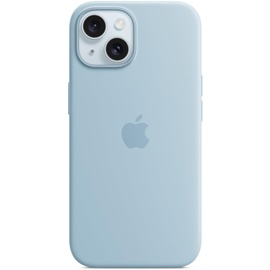 Apple iPhone 15 Silikon Case mit MagSafe – Hellblau