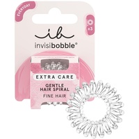 invisibobble Extra Care Haargummis Mini Crystal Clear I Kleine 3x transparente Haargummis Feines Haar I das Original, designed im Herzen Münchens
