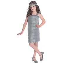 LIRAGRAM Flapper-Kostüm Kinder 8-10 Jahre