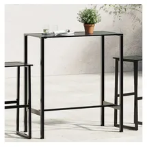 vidaXL Bartisch 100 x 50 x 110 cm Schwarz