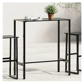 vidaXL Bartisch 100 x 50 x 110 cm Schwarz