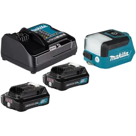 Makita Makita, Arbeitsleuchte, ML 107 DSA Akku Lampe 12 V max. 200 lm LED + 2x Akku 2,0 Ah + Ladegerät (200 lm)