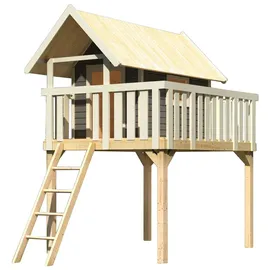 Karibu Spielturm Fidel 1,5 m Grau