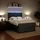 vidaXL Boxspringbett 140 x 200 cm Dunkelgrau