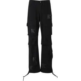 Karl Kani Patch Multipocket Cargohose Schwarz XXL