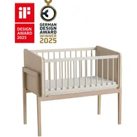 Paidi Beistellbett LITTLE CLOUD, mit Lattenrost, variabel höhenverstellbar, umbaubar zum Tiny Sofa beige
