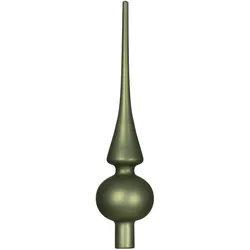 Christbaumspitze Glas 26cm - Rosmarin matt