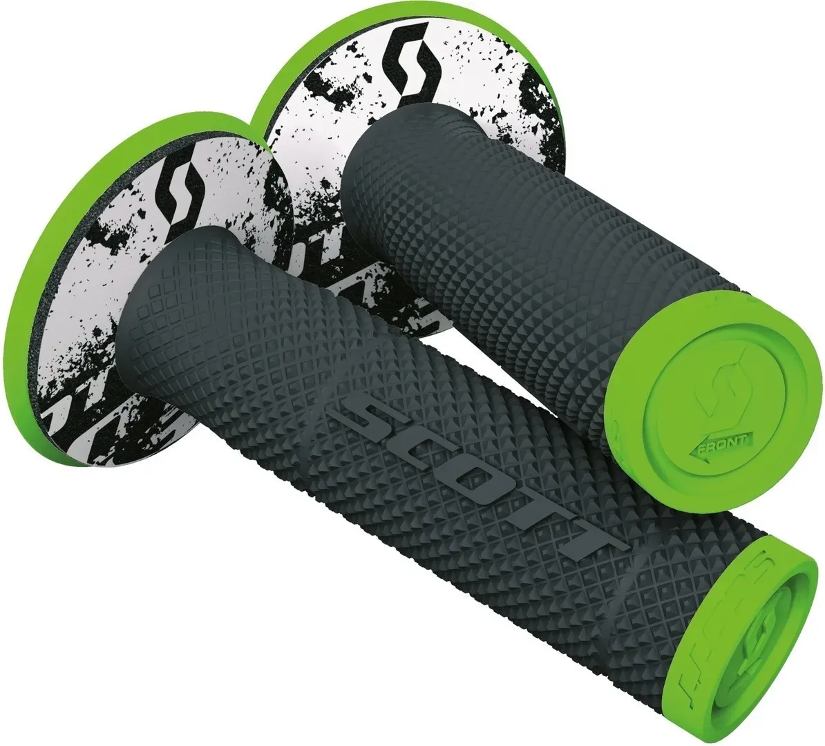 Scott SX II Plus Donut Motorcross grip, zwart-groen, Eén maat