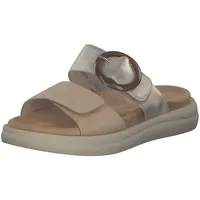 REMONTE Damen D2N51, Frauen Slipper,schluepfschuhe,Slides,Slip-ons,Backless Slipper,Mules,Gartenschuhe,Sommerschuhe,sommerclogs,braun Kombi (20),41 EU