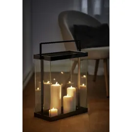 philippi Laterne Luxor Edelstahl/Glas Schwarz