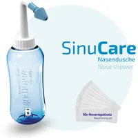 Nasivent Nasendusche Nasendusche Set inkl. Salz – Nasenspülung bei Allergie & Erkältung, Nasendusche Set inkl. Nasenspülsalz & 2 Aufsätze, Nasendusche, Nasenspülung, bei Allergie & Erkältung blau