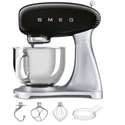 Smeg SMF02BLEU schwarz - Küchenmaschine - Edelstahlschüssel 4,8 Liter