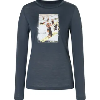 super.natural Damen Dachshund Party Longsleeve (Größe S,