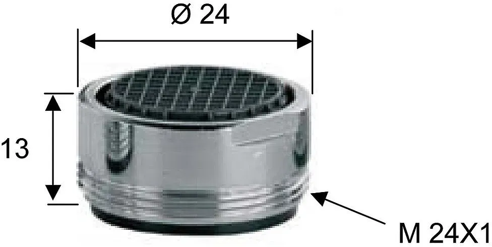 A B 002 BAC(DIVA) Zubehör Perlator zu Wannenmischer