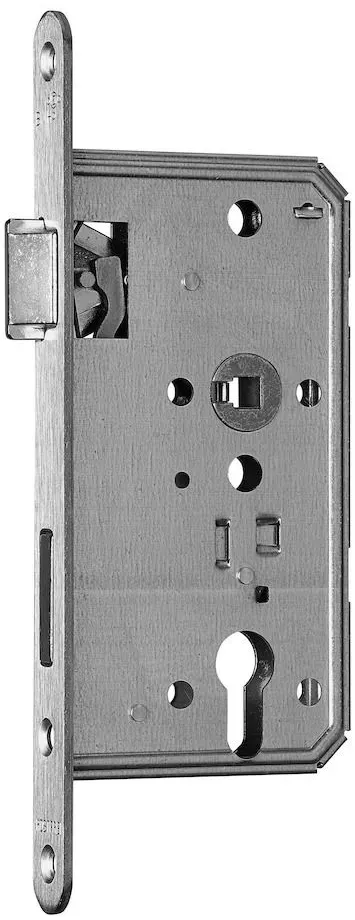 Objekt Einsteckschloss Türschloss 55/60/65 Dorn Stulp 20 mm o. Geräuschdämmung, Typ: WC- Bad/WC, DIN-Richtung: DIN Rechts, Dornmaß: 60 mm