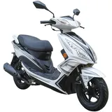 GT UNION Motorroller GT UNION "GT3 45", weiß (weiß, schwarz), Motorroller & Mofas, 45 km/h, Luftgekühlter Motor, B:68cm H:105cm L:183cm