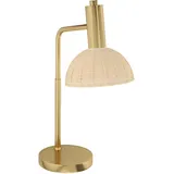 Homcom Tischleuchte mit E14 Fassung 40 W Natur Bronze inkl. LED-Birne