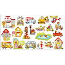 Eduplay 120799 Figuren für Mega-Magnettafel Stadt