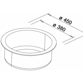 Blanco BLANCORONDO links Einbauart Silgranit softweiß Handbetätigung 527057