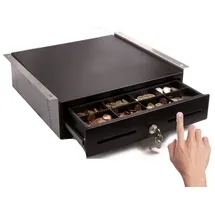 Blitzkasse Touch-Kassenlade iQCash350TU 35x40x10cm mit Untertischhalterung, Kassenschublade Geldlade, Geldschublade
