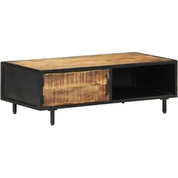 Couchtisch 105x50x35 cm Raues Mangoholz