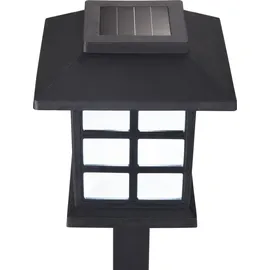 monzana Laterne Kunststoff 38,0 cm 6er Set schwarz