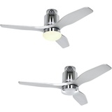 CasaFan Aerodynamix Eco CH-SL 112 cm Deckenventilator grau/silber