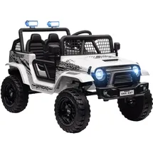 aiyaplay Kinder Elektroauto Geländewagen weiß (1-tlg)