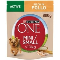 Purina 800g Mini Active Huhn & Reis PURINA ONE Hundefutter Trocken