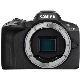 Canon EOS R50 Systemkamera - Spiegellose Kamera (Digitalkamera mit Autofokus und Motiverkennung für Augen Tiere Fahrzeuge, 4k Videokamera, 15 Bilder pro Sekunde, WiFi, schwenkbares Touch-Display)