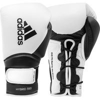 adidas Boxhandschuhe Hybrid Duo Lace - White/Black - 12 oz