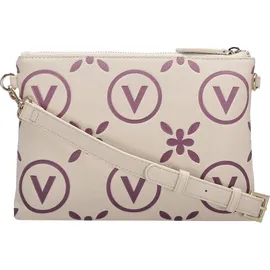 Valentino Samba Re Print Umhängetasche Kunstleder Ecru/Rosa