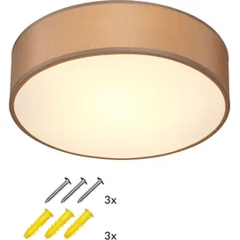 monzana Deckenlampe Taupe 38cm