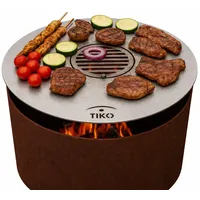TiKo-Design Plancha Ø 60 cm Feuerring Feuerplatte Grillring für Feuerschale, Feuertonne - Grillplatte aus 5 mm Stahl, Grillen wie ein Profi