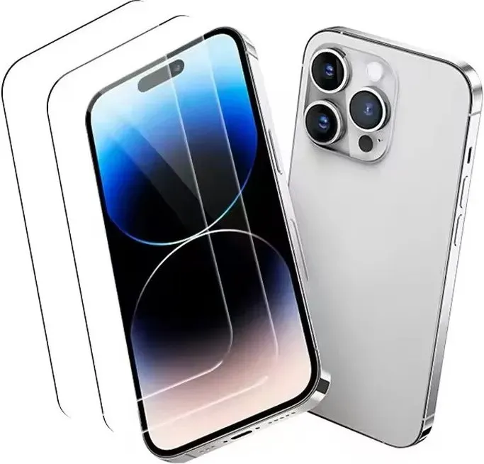 VoxorAI IPhone16 Plus Mobiltelefonfolie KP Einfach zu installieren, keine Blasen, ultratransparentes HD, 9H gehärteter Glasfilm, kompatible Handyhülle