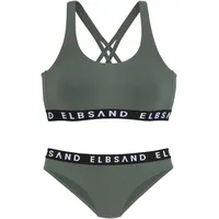 ELBSAND Balconette-Bikini Damen Grün 36 Cup D