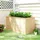 Outsunny Hochbeet Holz 152 x 77 x 77 cm Natur