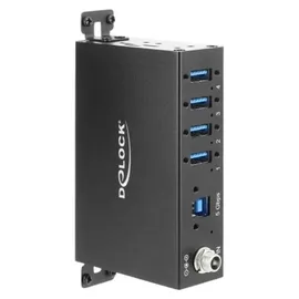 DeLock Industrie Hub 4 x USB 5 Gbps Industrie-Hub, 4x USB-A