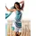 Beachtime Strandkleid Blau 38
