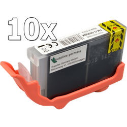 10 Ampertec Tinten ersetzt Canon BCI-6BK  schwarz