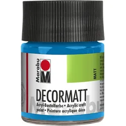 Marabu 140105095 Marabu Decormatt Acryl Azurblau 095, 50 ml