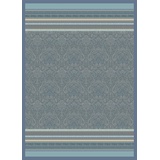 BASSETTI Maser Plaid aus 100% Baumwolle in der Farbe Azurblau B1, Maße: 155x220 cm - 9326043