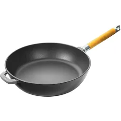 BIOL Emaillierte Gusseisen-Bratpfanne 26cm Tief Schmorpfanne Bräter Induktion Pfanne
