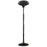 Tepro Stand Heizstrahler mit Quarz-Heizelement Schwarz